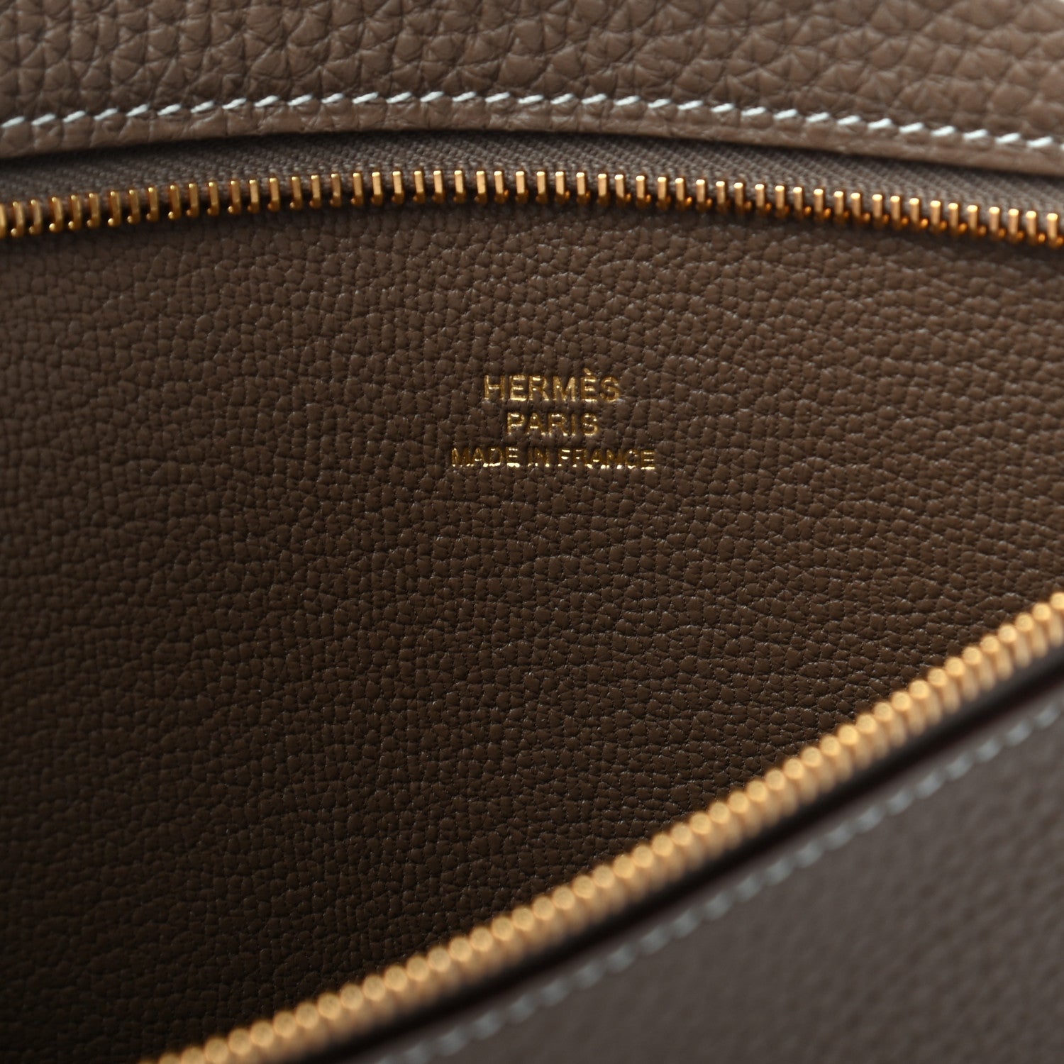 Hermes Togo Backpocket Pouch 30 Etoupe 6 of 6