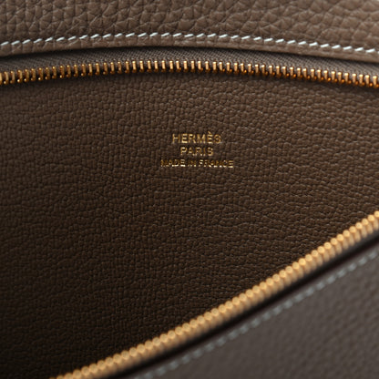 Hermes Togo Backpocket Pouch 30 Etoupe 6 of 6