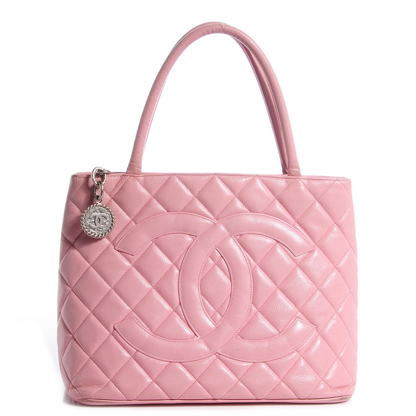 Caviar Medallion CC Tote Light Pink