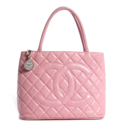 Chanel Caviar Medallion CC Tote Light Pink 1 of 12