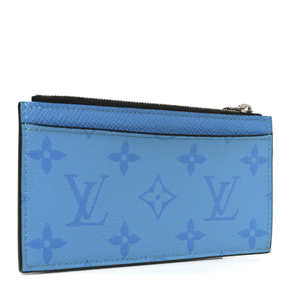 Louis Vuitton Taigarama Coin Card Holder Blue Lagoon 3 of 7