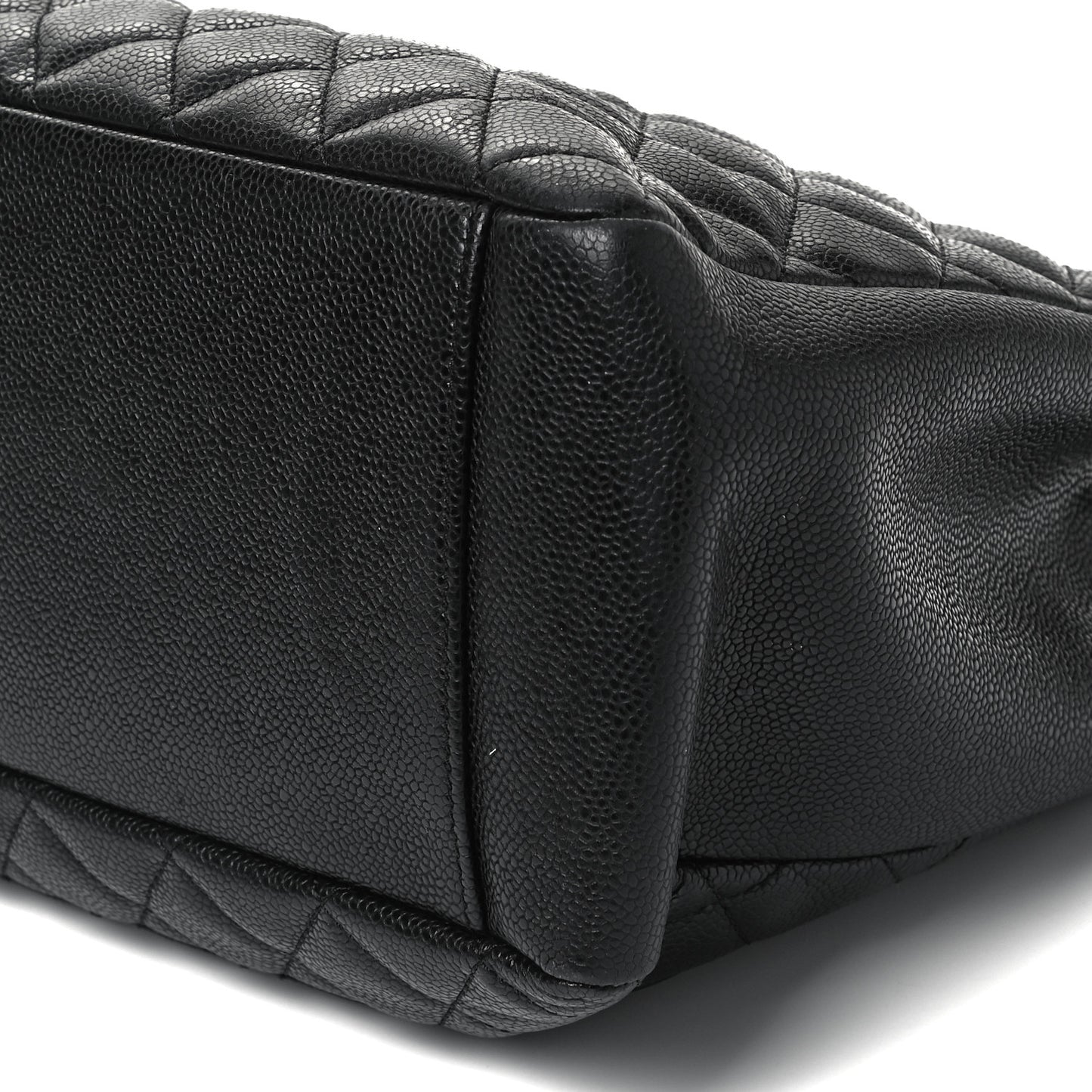 Caviar Quilted Grand Shopping Tote GST Black