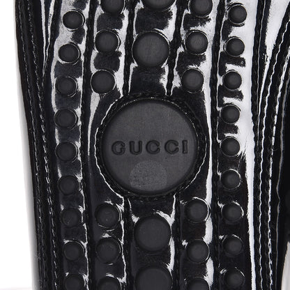 Gucci Men's Patent Horsebit Driver Loafers 10.5 Black 6 of 9