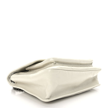 Saint Laurent Crinkled Calfskin Matelasse Monogram Medium Niki Chain Satchel Crema Soft 4 of 9