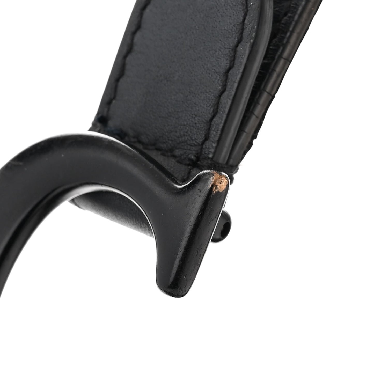 Ultra Matte Calfskin Saddle Bag Black