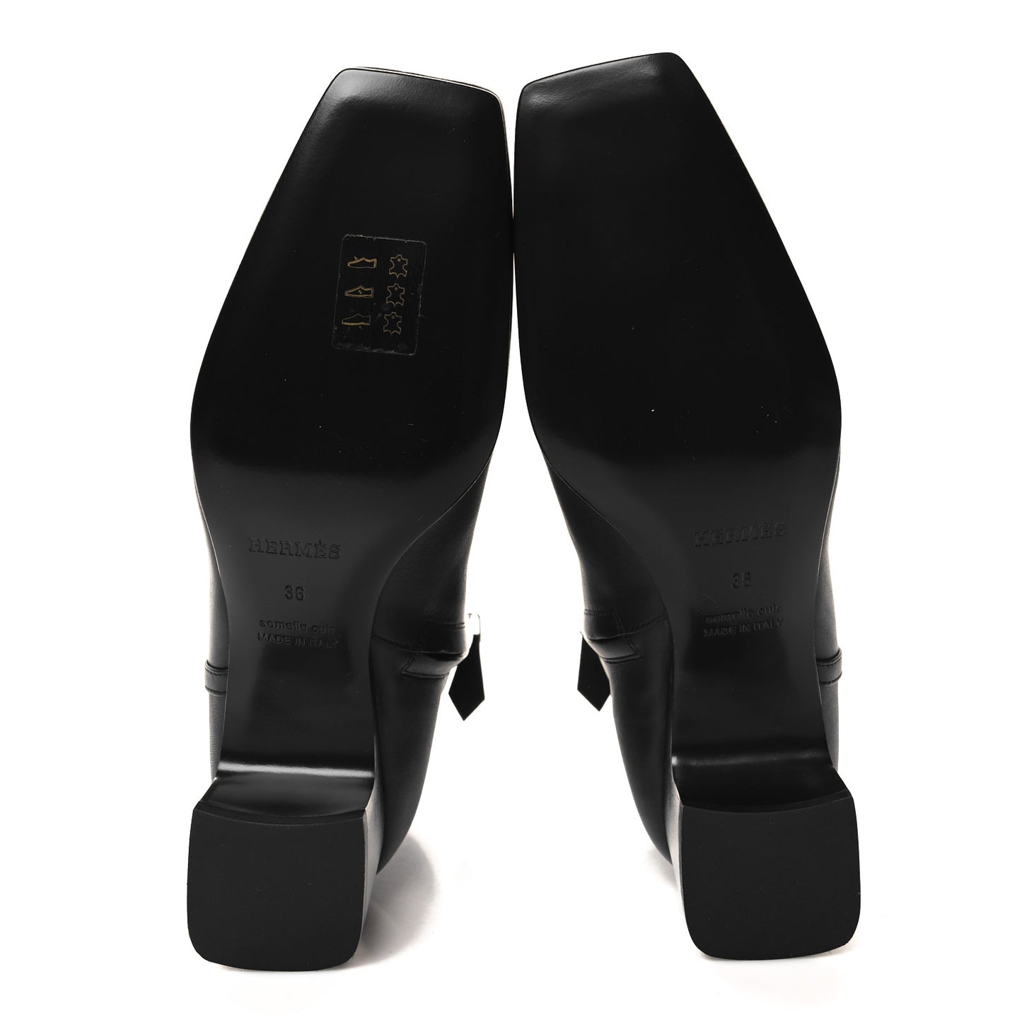 Calfskin Hommage Ankle Boots 36 Black