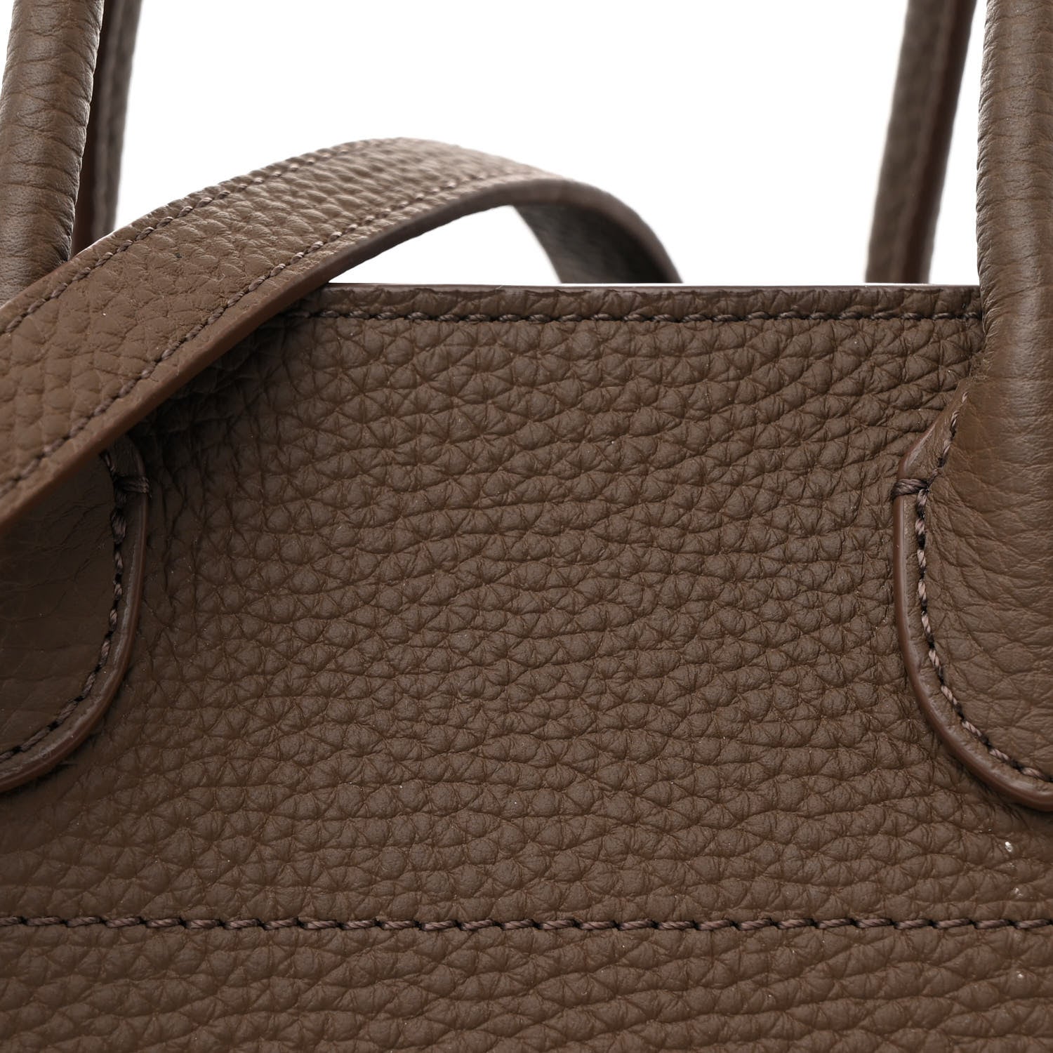 The Row Grained Calfskin Soft Margaux 10 Bag Dark Olive 7 of 10