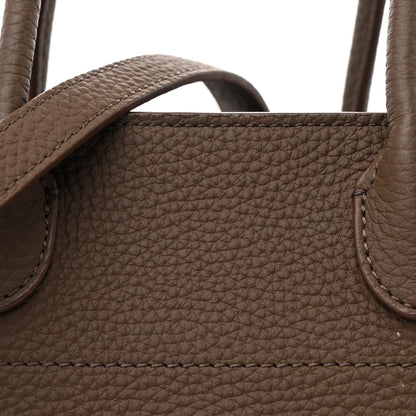 The Row Grained Calfskin Soft Margaux 10 Bag Dark Olive 7 of 10