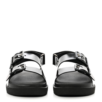 Gucci Rubber Mini Double G Womens Isla Dad Sandals 35 Black 2 of 8