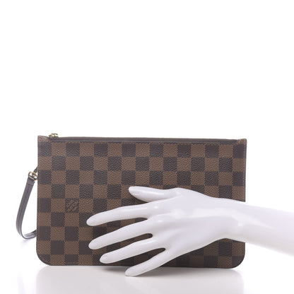 Louis Vuitton Damier Ebene Neverfull MM GM Pochette 2 of 7