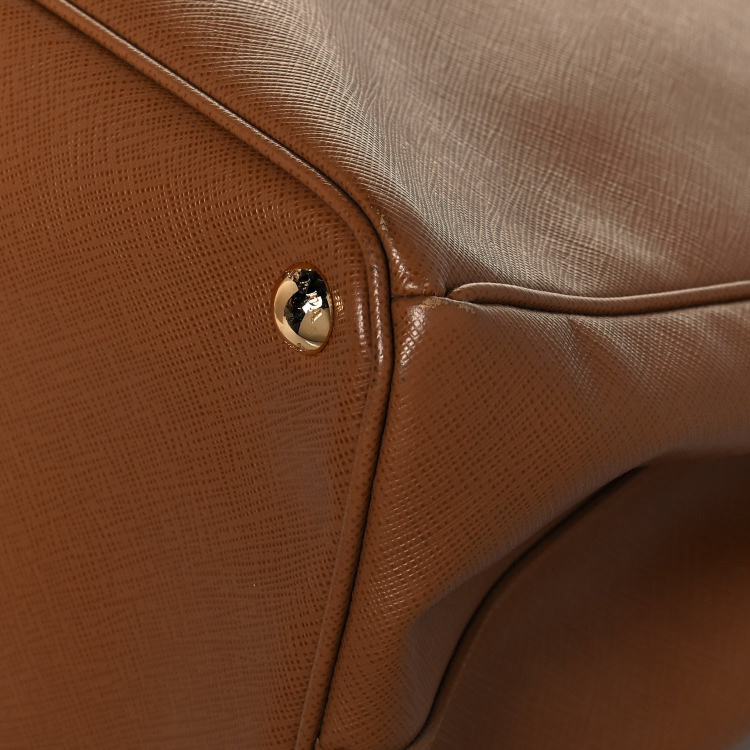 Prada Saffiano Lux Extra Large Galleria Double Zip Tote Caramel 12 of 16