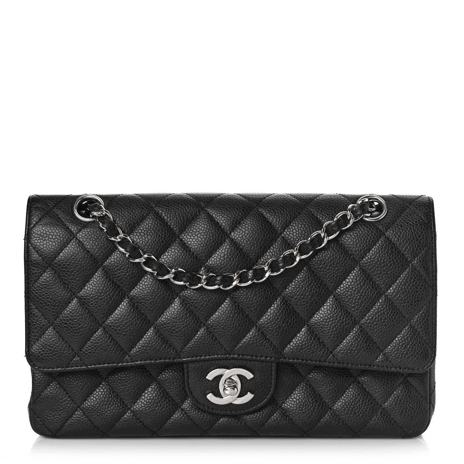 Chanel Caviar Quilted Medium Double Flap Black 1 of 11