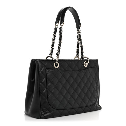 Chanel Caviar Quilted Grand Shopping Tote GST Black 3 of 14