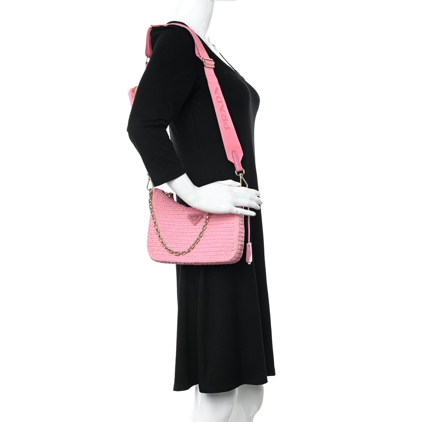 Yarn Raffia Effect Crochet Re-Edition 2005 Shoulder Bag Petalo