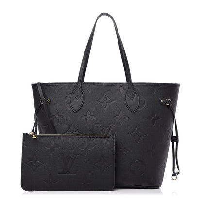 Louis Vuitton Empreinte Monogram Giant Neverfull MM Black 1 of 10