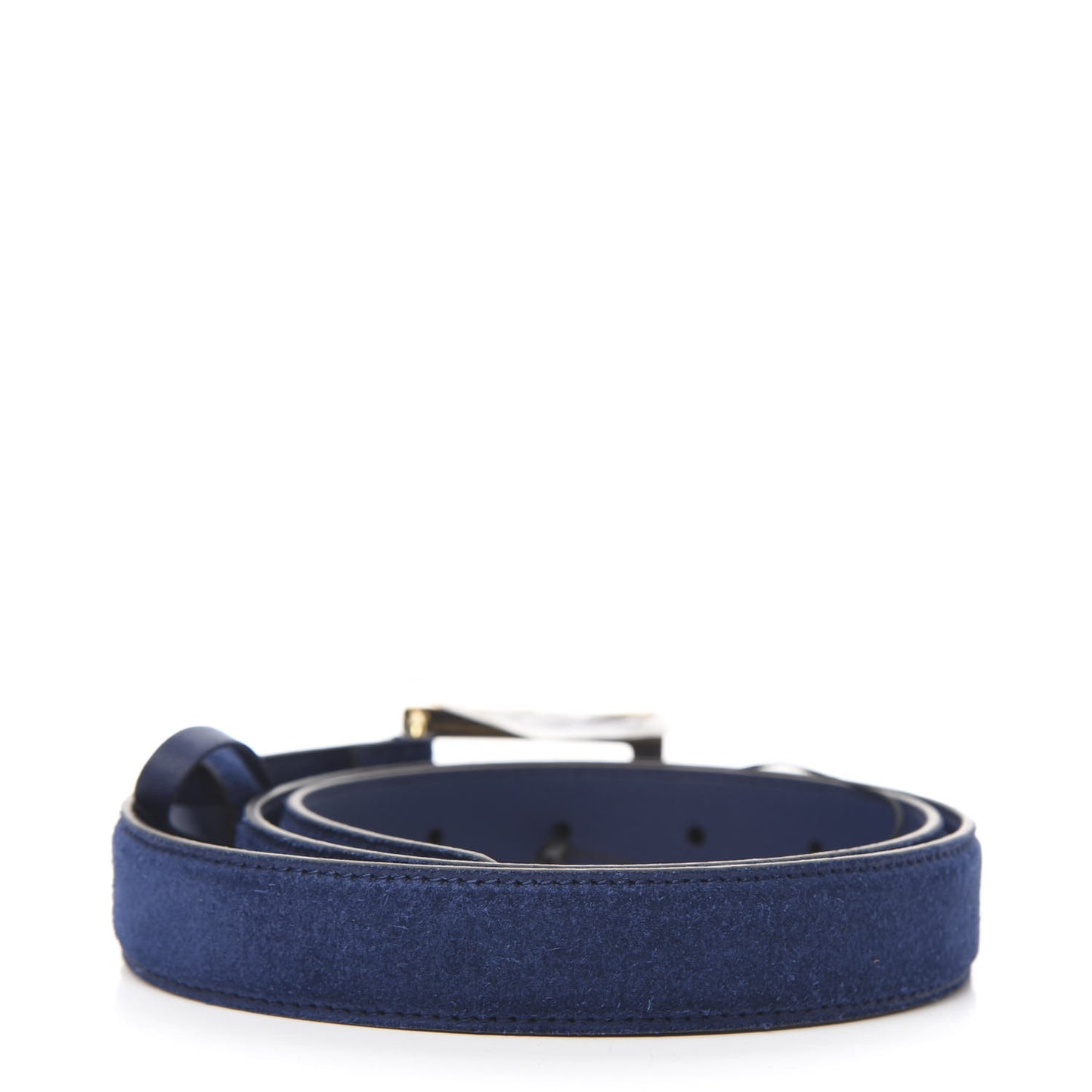Suede Icaro G Cube 25mm Belt 80 32 Dark Navy
