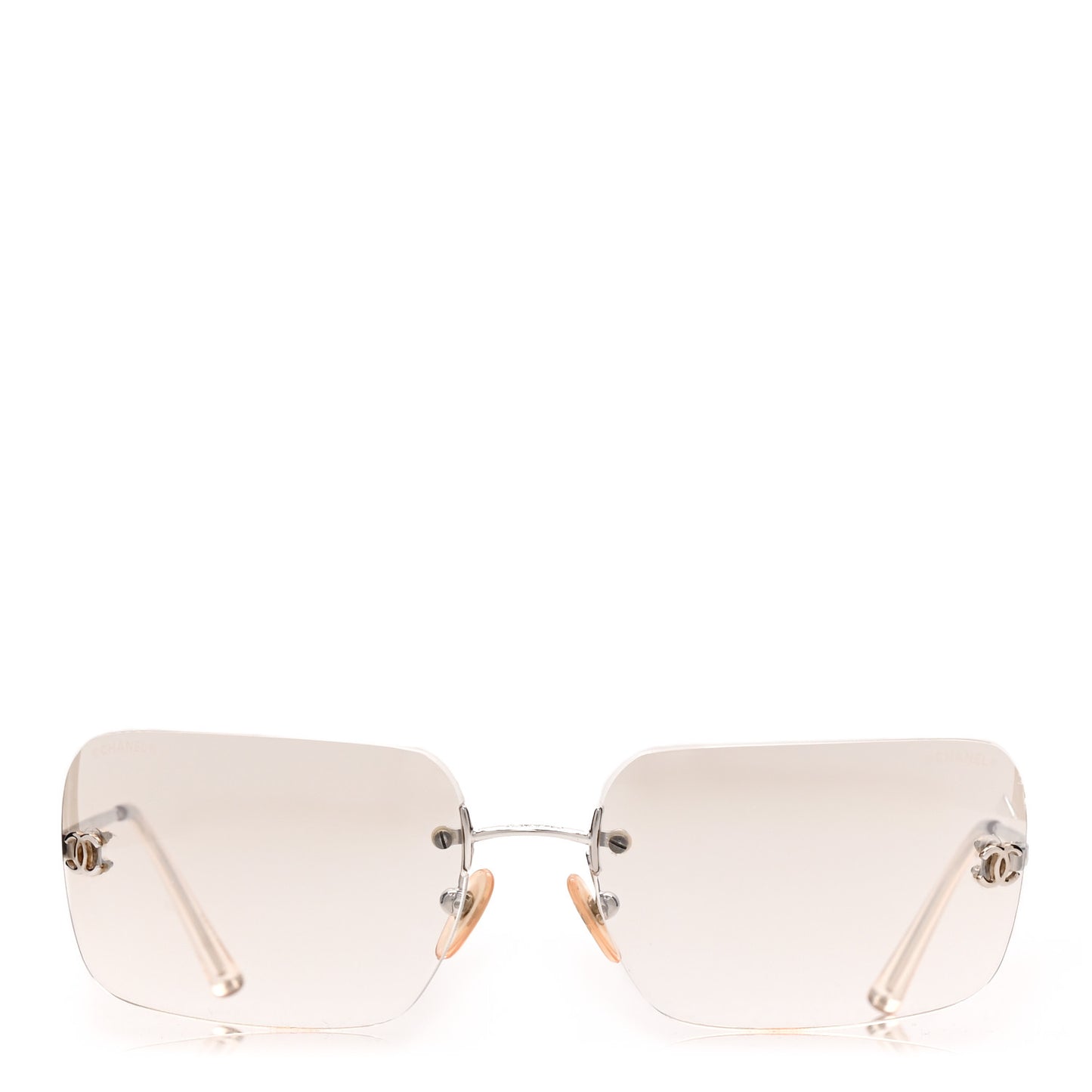 Crystal CC Logo Sunglasses 4017-D Silver