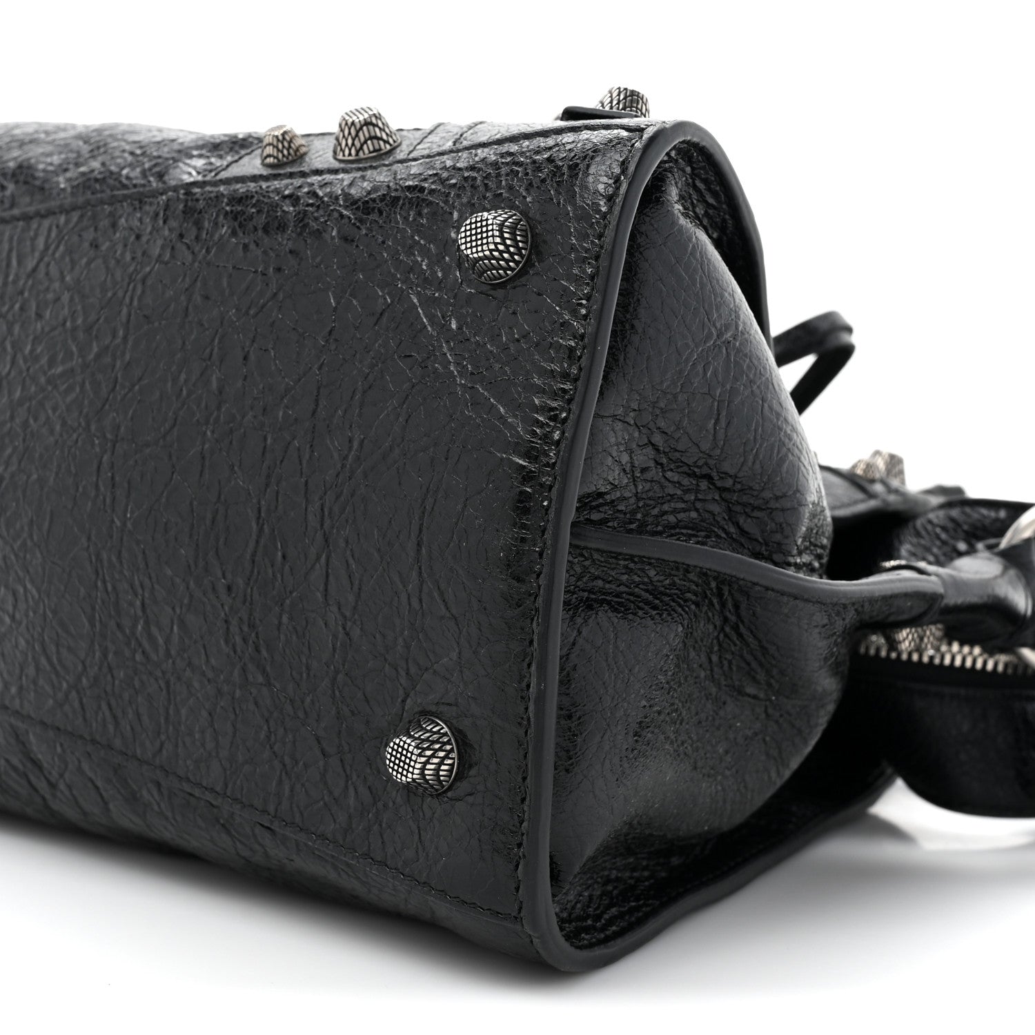 Balenciaga Agneau Arena Small Neo Cagole City Handbag Black 10 of 13