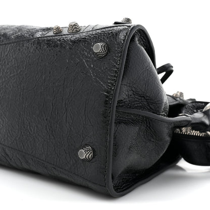 Balenciaga Agneau Arena Small Neo Cagole City Handbag Black 10 of 13