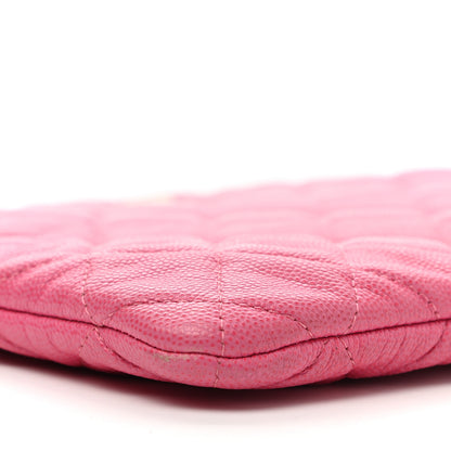 Chanel Caviar Quilted Medium Cosmetic Case Pink 9 of 15
