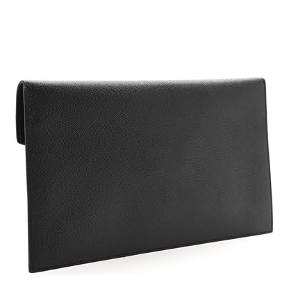 Saint Laurent Grain De Poudre Uptown Pouch Black 5 of 12