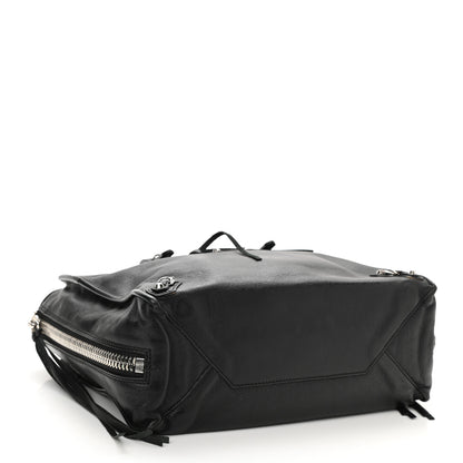 Balenciaga Veau Papier A6 Zip Around Tote Black 4 of 9