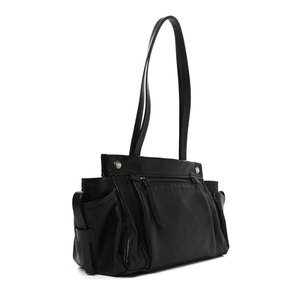 Prada Buffalo Medium Route Tote Bag Black 3 of 9