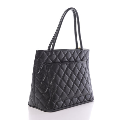 Chanel Caviar Quilted Medallion Tote Black 3 of 11