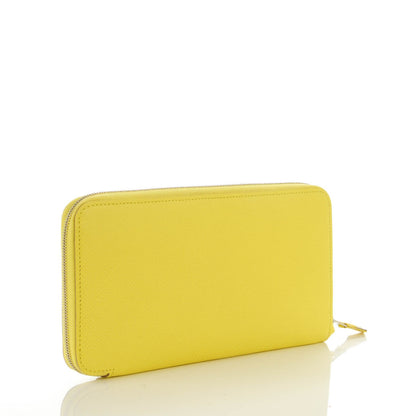 Hermes Epsom Silk'In Wallet Soufre 3 of 10