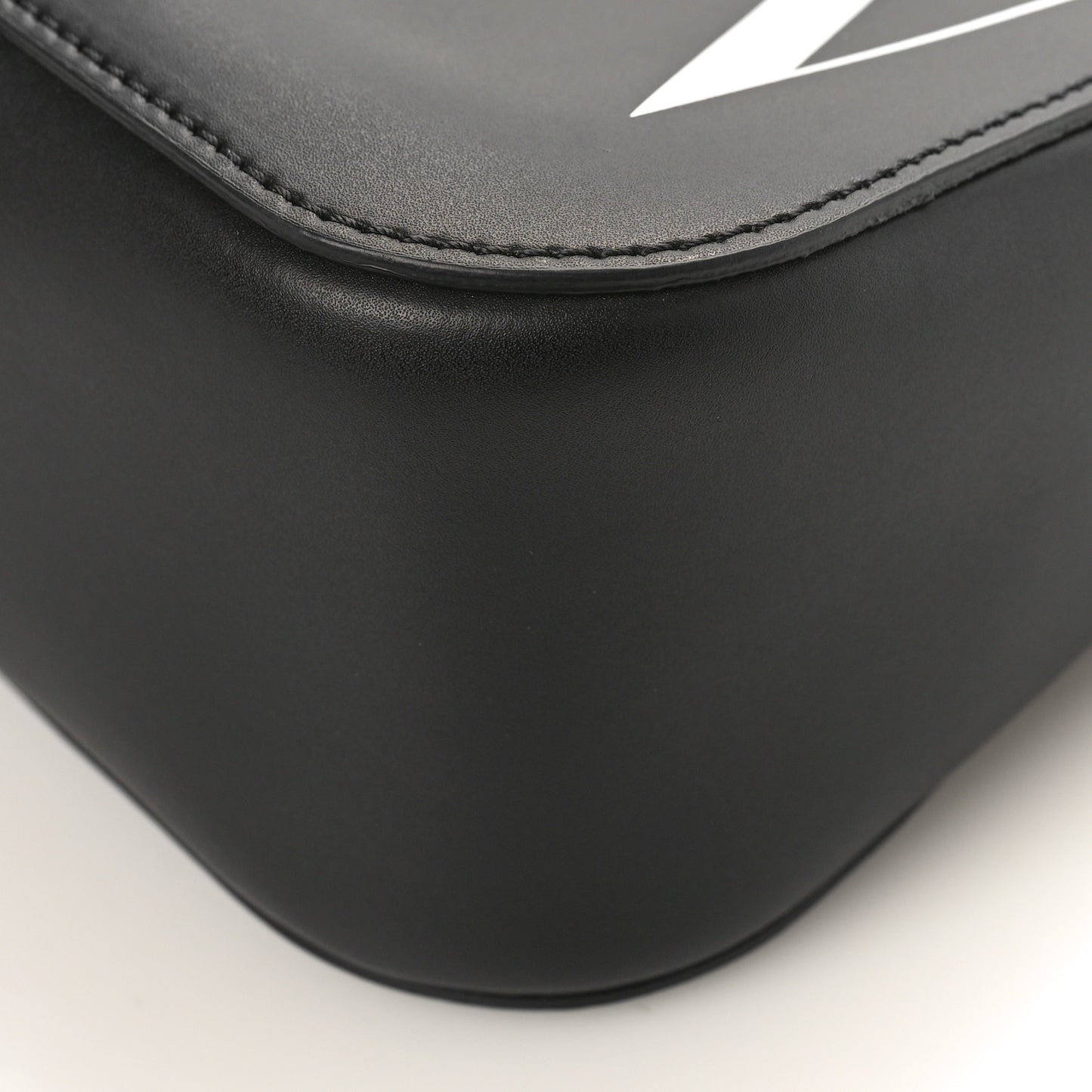 Calfskin VLTN Print Shoulder Bag Black