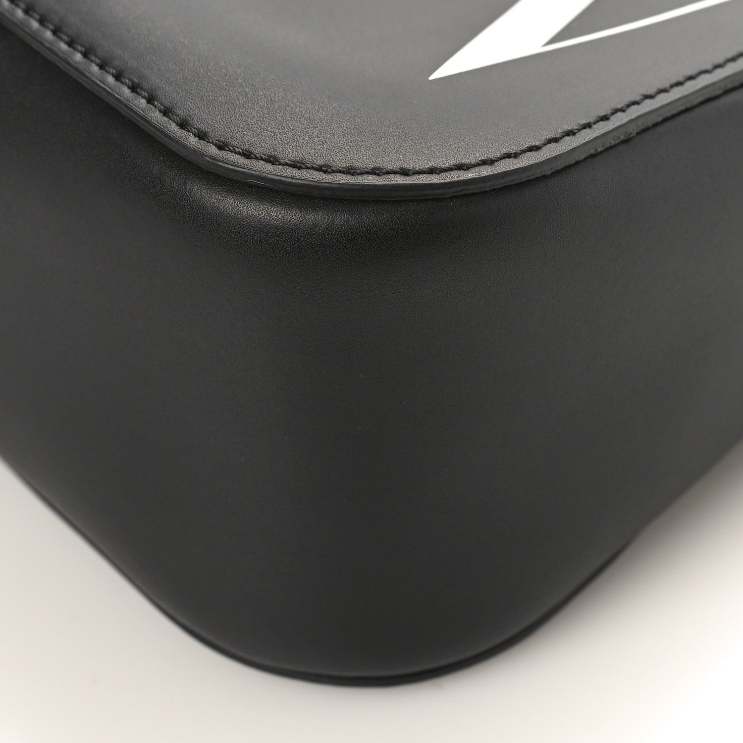 Valentino Garavani Calfskin VLTN Print Shoulder Bag Black 8 of 8