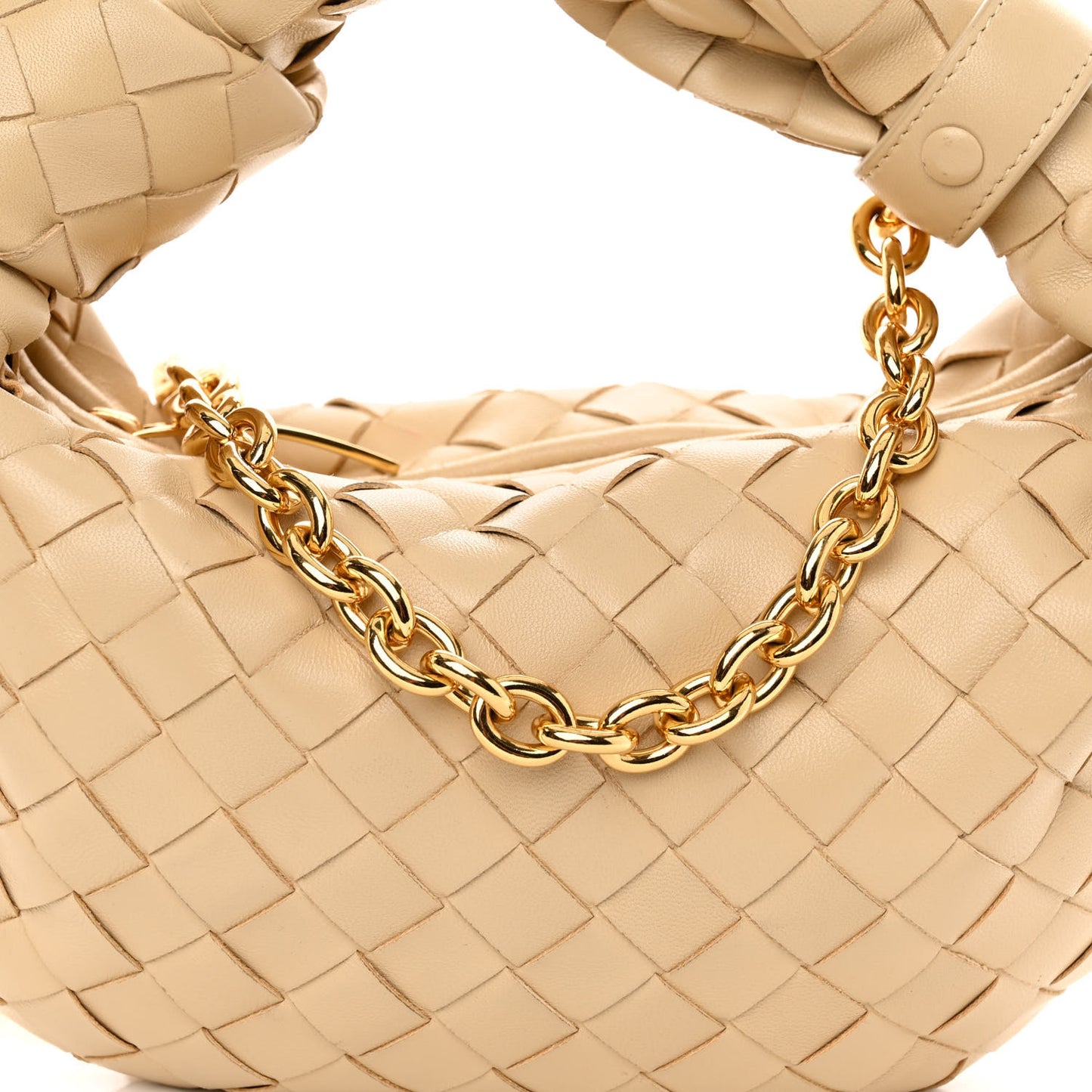 Nappa Intrecciato Mini Chain Jodie Porridge