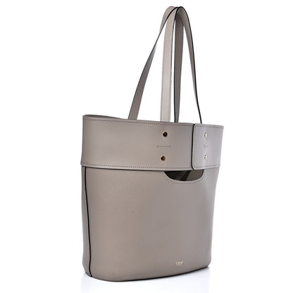 Chloe Smooth Grained Calfskin Medium Aby Tote Motty Grey 2 of 11