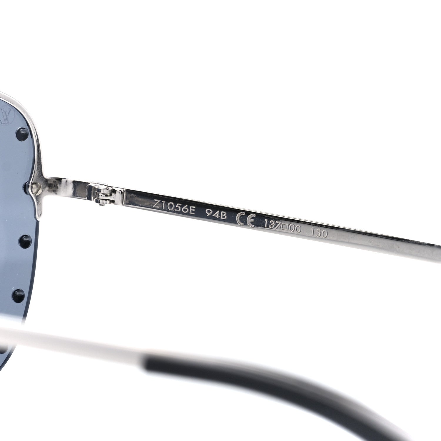 Louis Vuitton Metal The Party Shield Sunglasses Z1056E Black 6 of 8
