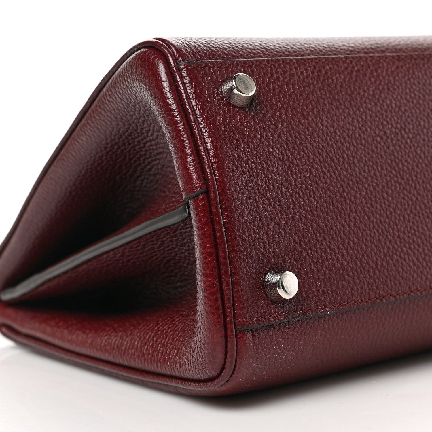 Gucci Grainy Calfskin Small Zumi Top Handle Bag Vintage Bordeaux 8 of 9