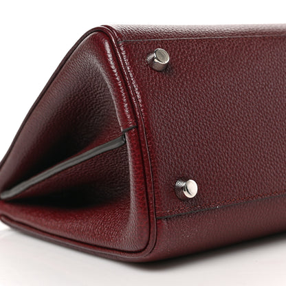Gucci Grainy Calfskin Small Zumi Top Handle Bag Vintage Bordeaux 8 of 9