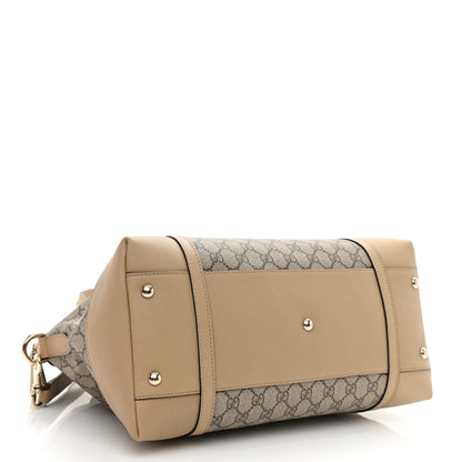 Gucci GG Supreme Monogram Medium Nice Top Handle Dome Bag Beige 4 of 12