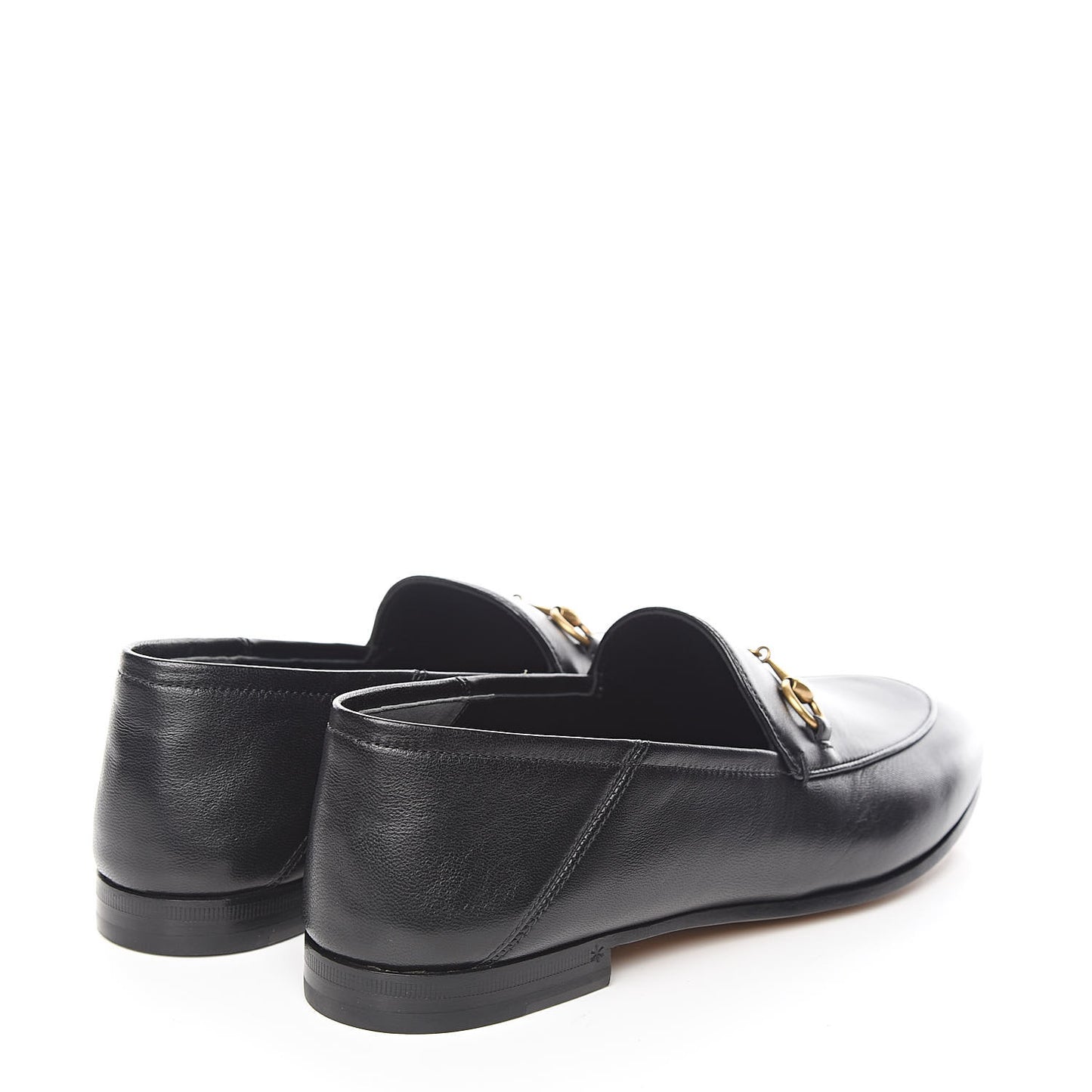 Lambskin Womens Brixton Horsebit Loafers 40 Black