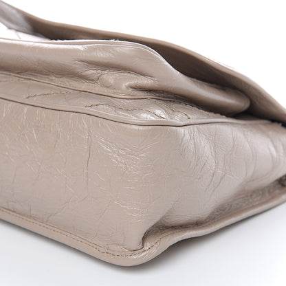 Saint Laurent Crinkled Calfskin Matelasse Monogram Medium Niki Chain Satchel Light Natural 8 of 9