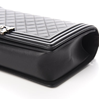 Chanel Calfskin Quilted New Medium Boy Flap Black 10 of 11