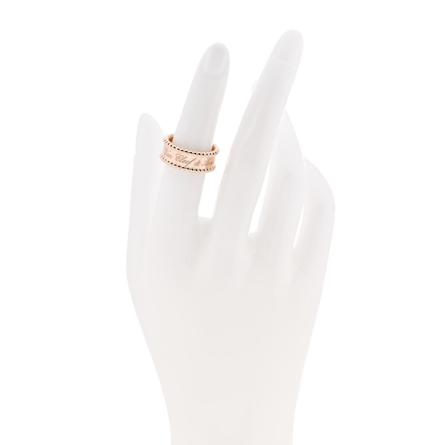 18K Rose Gold Perlee Signature Ring 51 5.75
