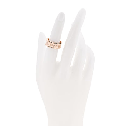 Van Cleef & Arpels 18K Rose Gold Perlee Signature Ring 51 5.75 2 of 6