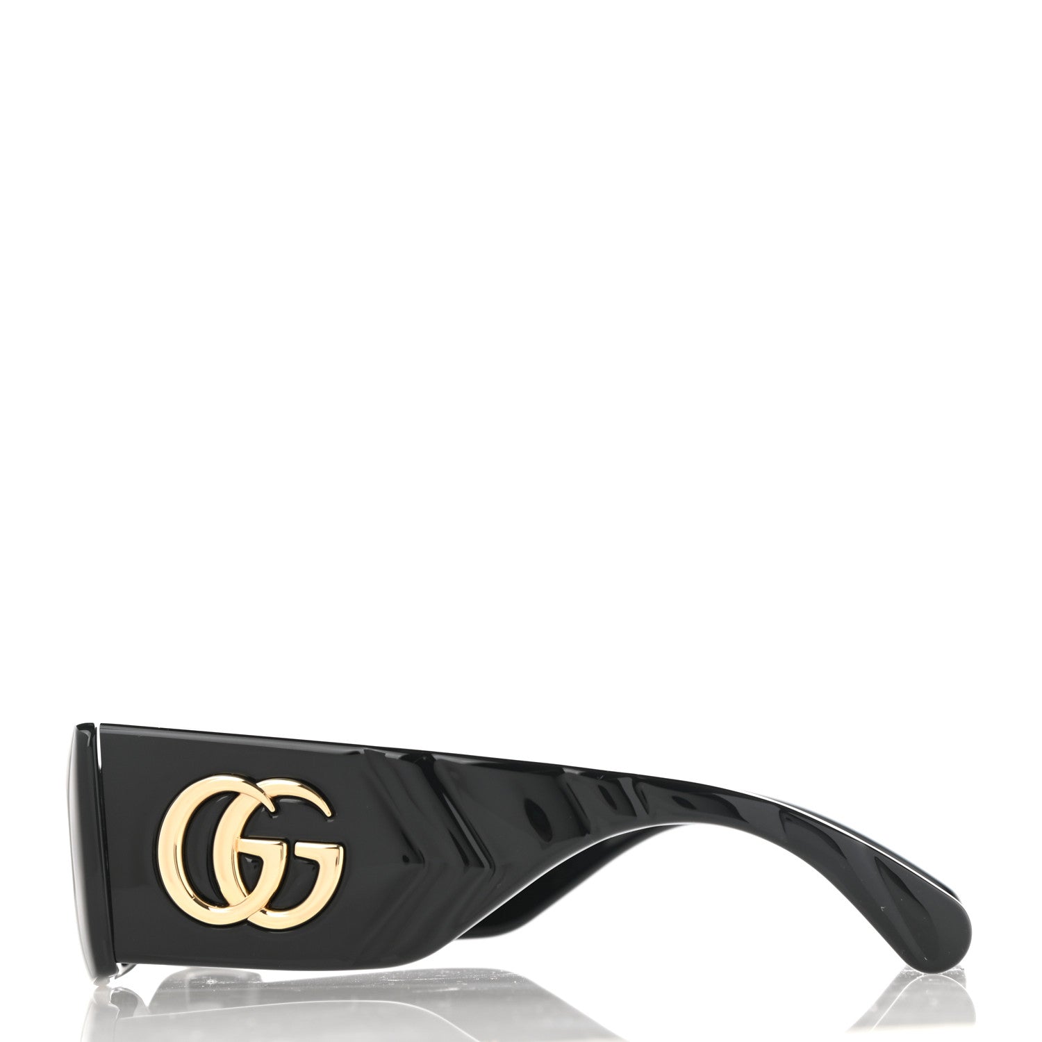 Gucci Acetate Rectangular Sunglasses GG0811S Black 3 of 9