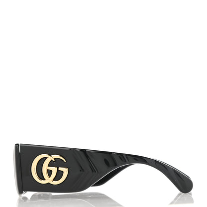 Gucci Acetate Rectangular Sunglasses GG0811S Black 3 of 9