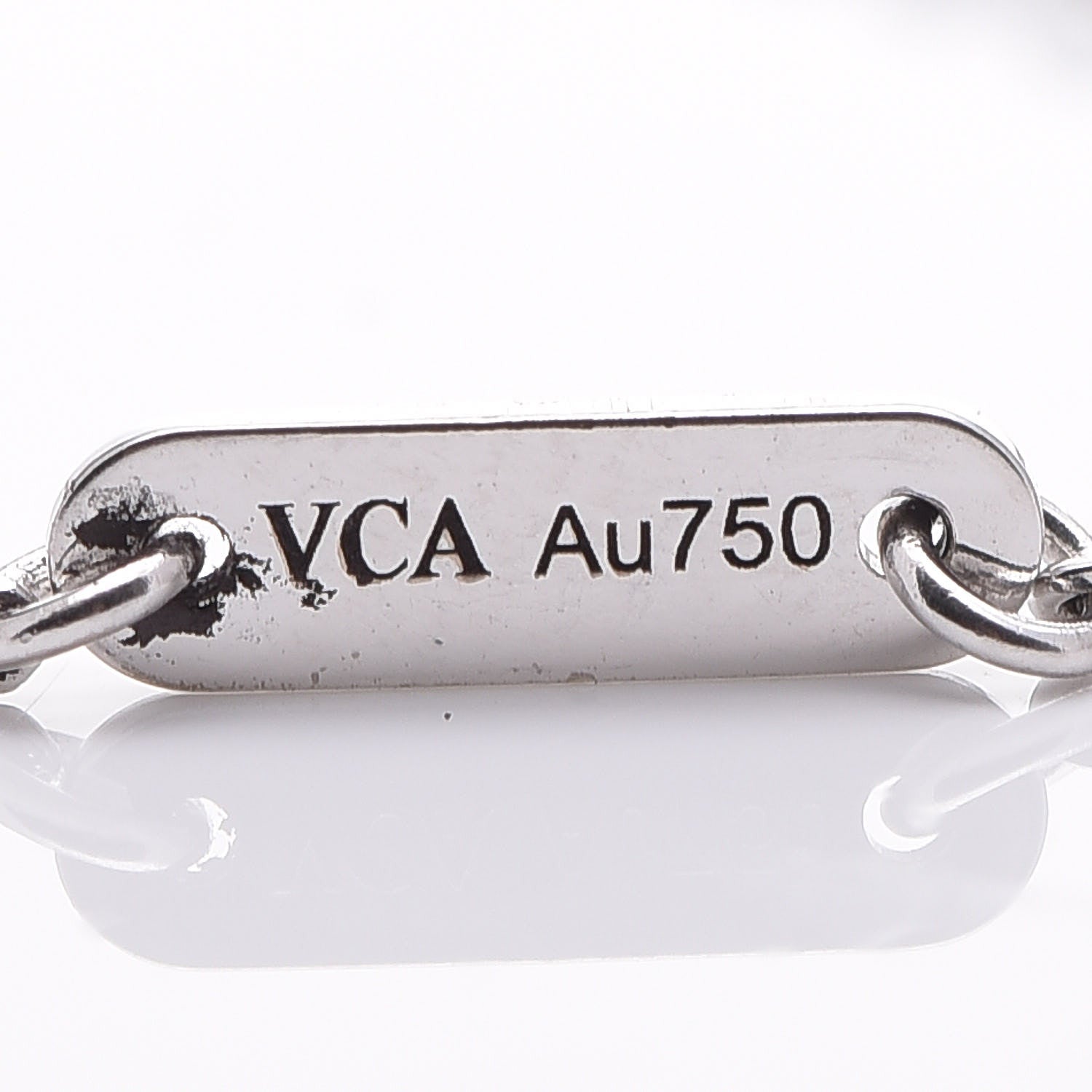 Van Cleef & Arpels 18K White Gold Turquoise Sweet Alhambra Butterfly Bracelet 6 of 8
