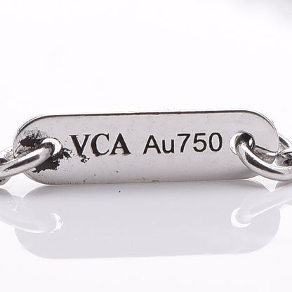 Van Cleef & Arpels 18K White Gold Turquoise Sweet Alhambra Butterfly Bracelet 6 of 8