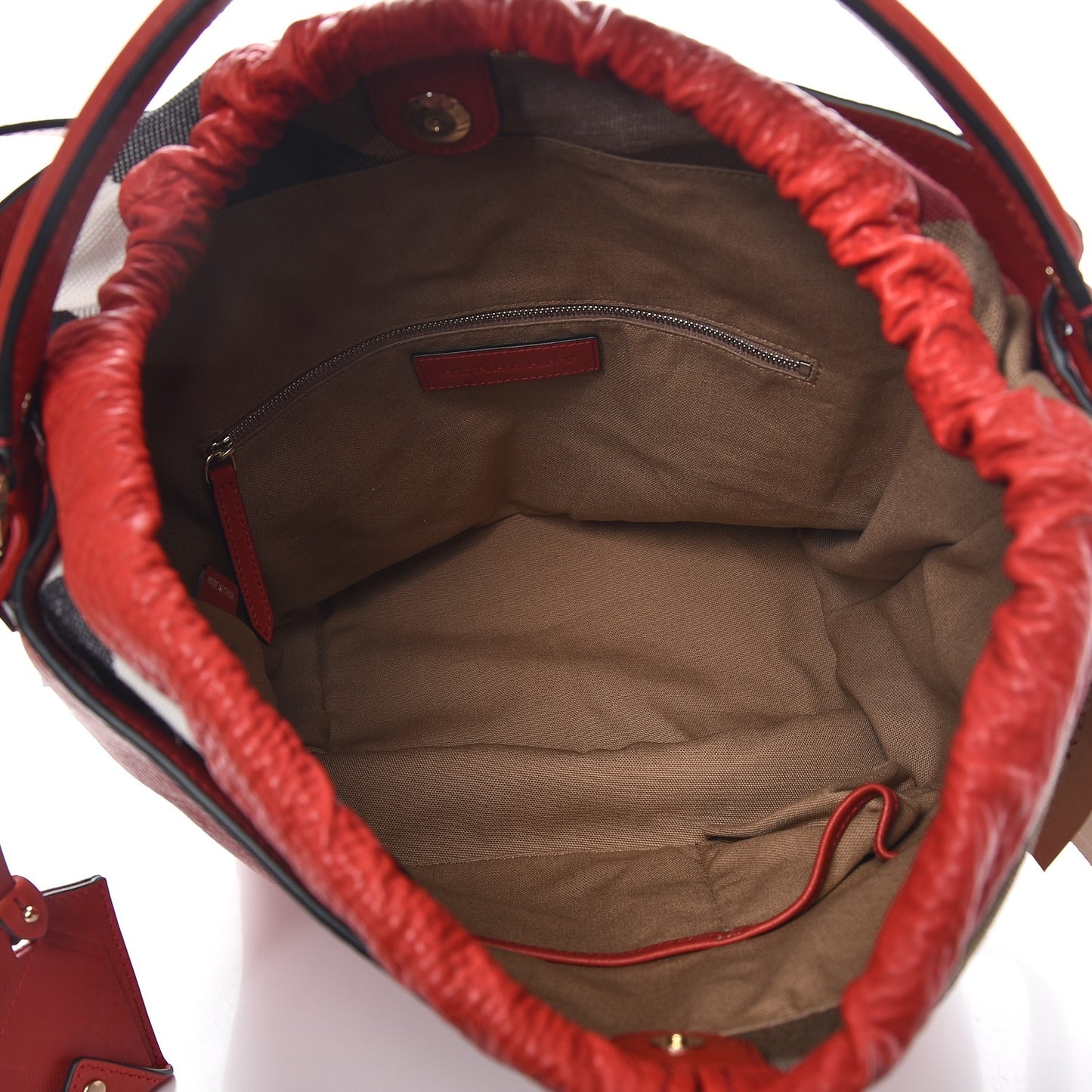 Grainy Calfskin Medium Ashby Hobo Cadmium Red