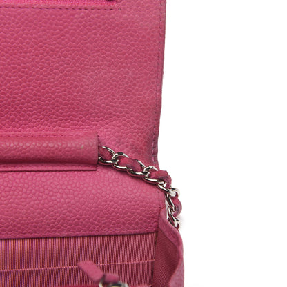 Chanel Iridescent Caviar Quilted Wallet on Chain WOC Pink 7 of 15