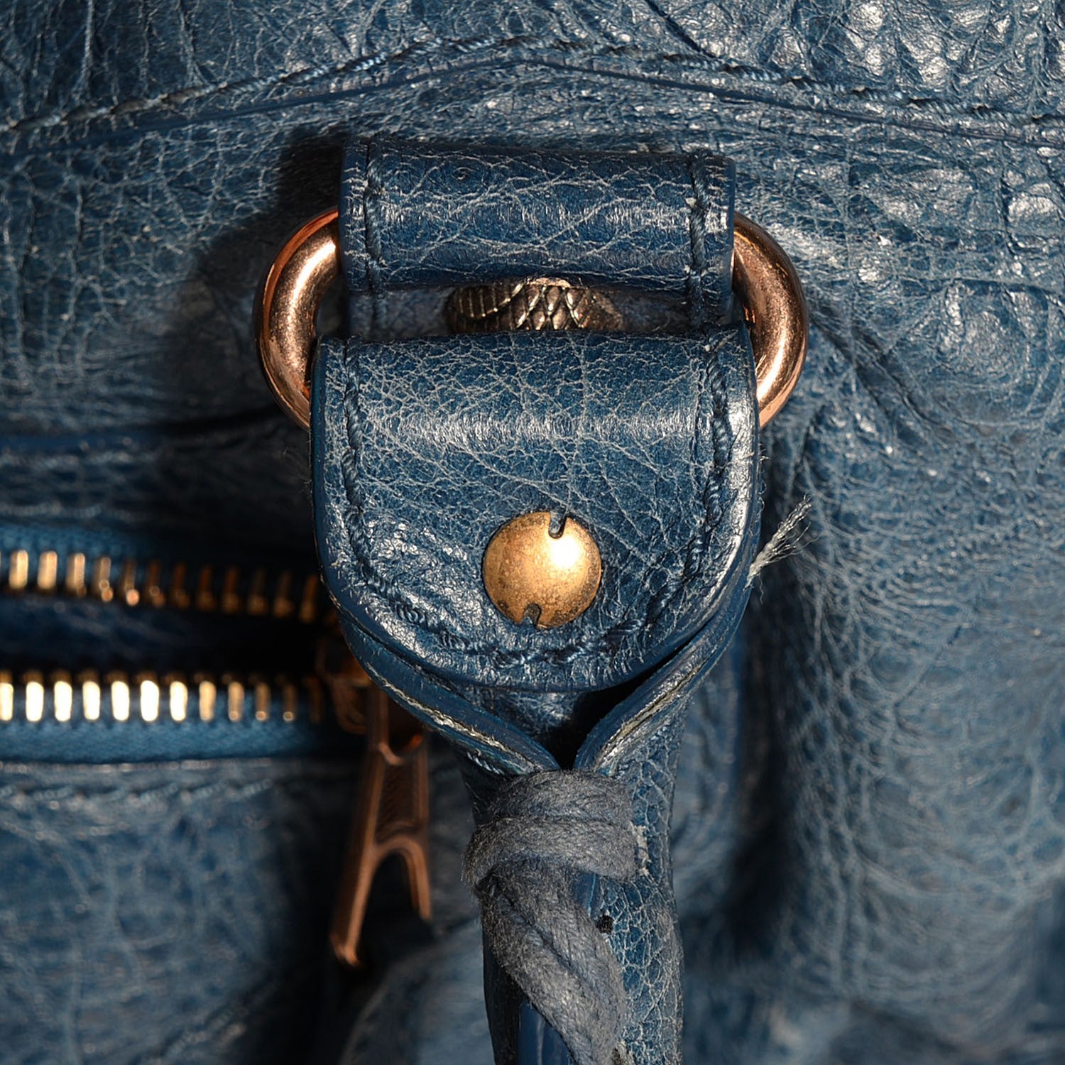 Balenciaga Agneau Giant 12 Rose Gold Hardware Part Time Bleu Cobalt 7 of 15