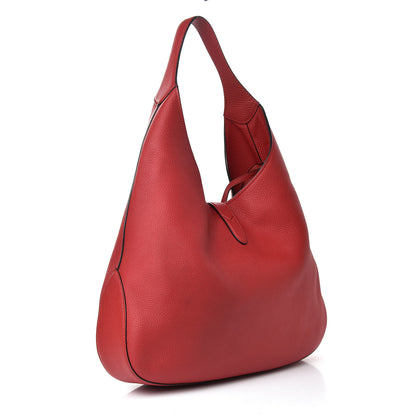 Gucci Soft Grained Calfskin Large Jackie Hobo Hibiscus Red 4 of 12